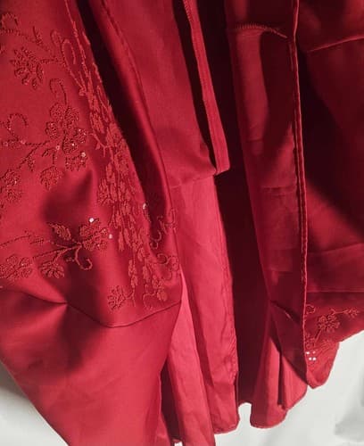 Formal Dress by Debut Size 5 Red Sequin Halter Strap Prom Wedding Dance Gala - Thumbnail 7