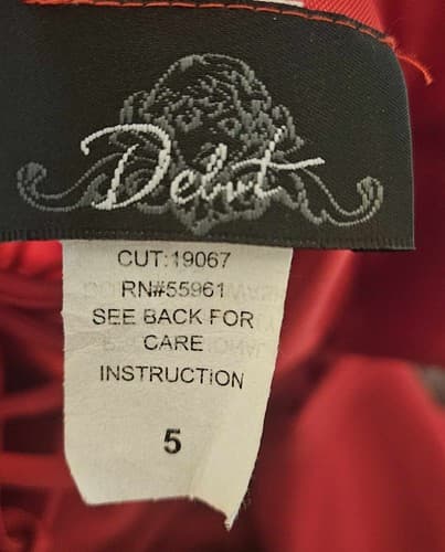 Formal Dress by Debut Size 5 Red Sequin Halter Strap Prom Wedding Dance Gala - Thumbnail 10