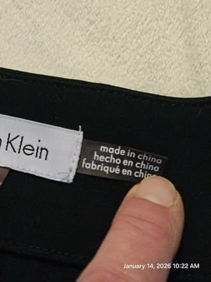Calvin Klein Women's Capri Pants Size 4 Black Straight Leg Zipper Pockets Slacks - Thumbnail 7