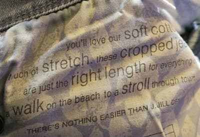 J. Jill Women's Denim Light Blue Jeans Size 6 Cropped Pants Fold Leg Hem - Thumbnail 5