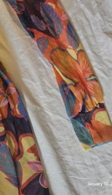 Women's Dress Floral Summer Mesh Sheer Beach Cover-up Fits Small - Thumbnail 6