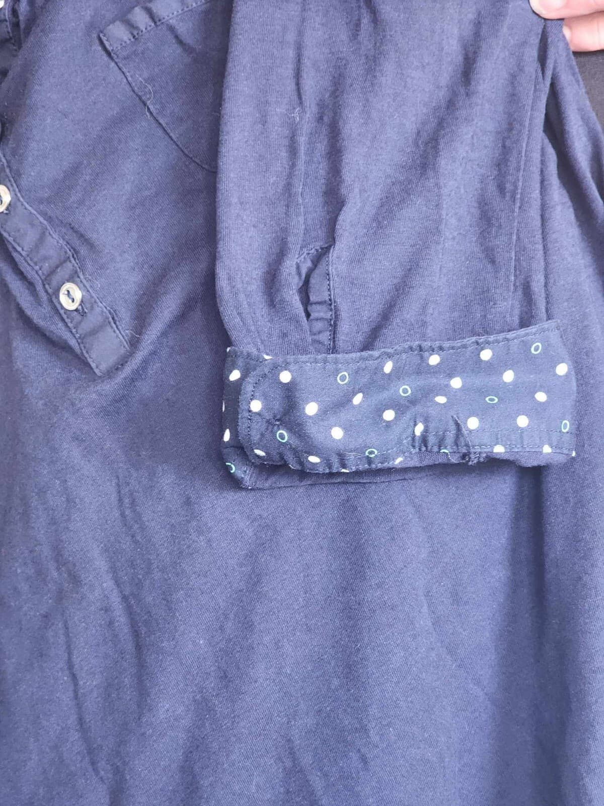 Croft&Barrow Women's Casual Long Sleeve Shirt Top Front Pocket Size L Blue - Thumbnail 8