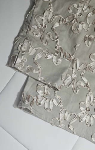 Simonton Says 3D Floral Blouse Shirt Blazer Beige Size Large Vintage Top - Thumbnail 11