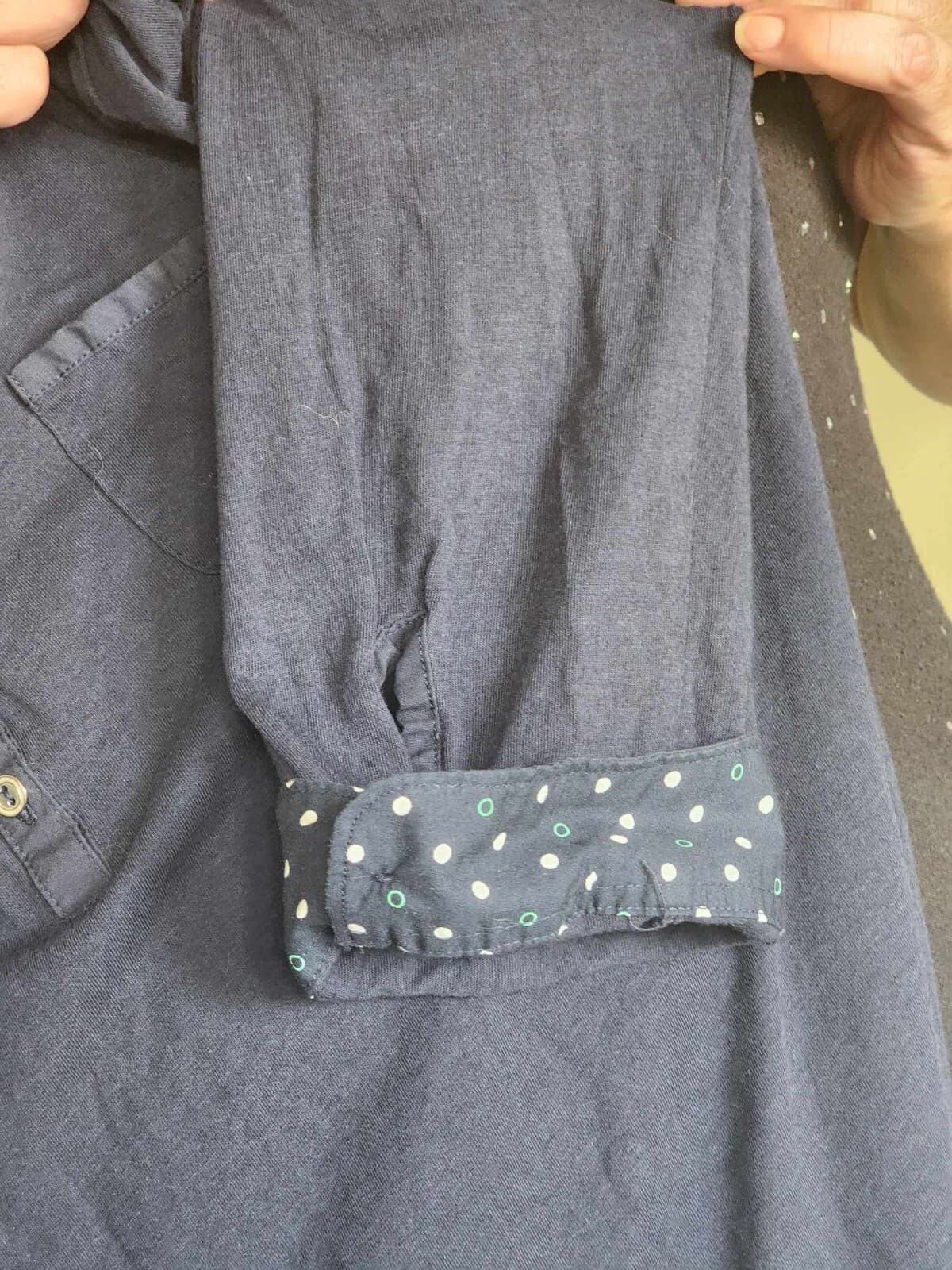 Croft&Barrow Women's Casual Long Sleeve Shirt Top Front Pocket Size L Blue - Thumbnail 6