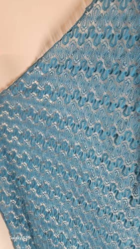 Nikki Poulos Women's Medium Teal Alice Through Looking Glass Cardigan Sweater - Thumbnail 2