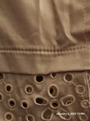 NWT Love Moschino Women's Khaki Designers Mini Skirt Us Size 12 Buttons Lace - Thumbnail 4