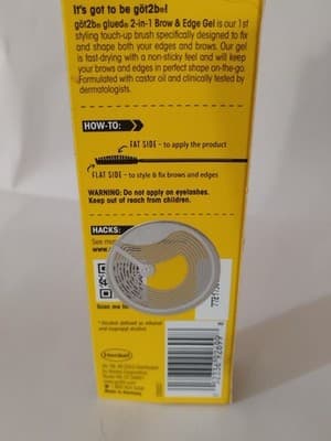 Got2b Glued Brows & Edge Gel 2 in 1 Wand Gel, for Laying Edge .54 oz - Thumbnail 3