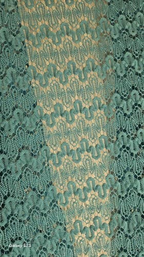 Nikki Poulos Women's Medium Teal Alice Through Looking Glass Cardigan Sweater - Thumbnail 5