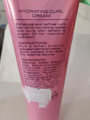 Argan Oil from Morocco Hydrating Curl Cream Wavy Curly Hair 13.5 Fl Oz - Thumbnail 3