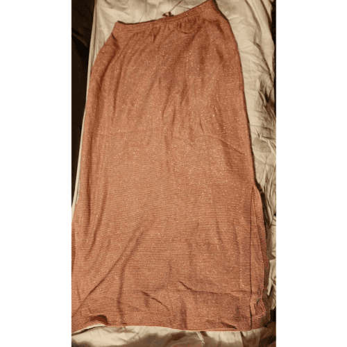 St. John Sport Women's Pencil Maxi Skirt Slit Red Gold Medium Long NWT - Thumbnail 4
