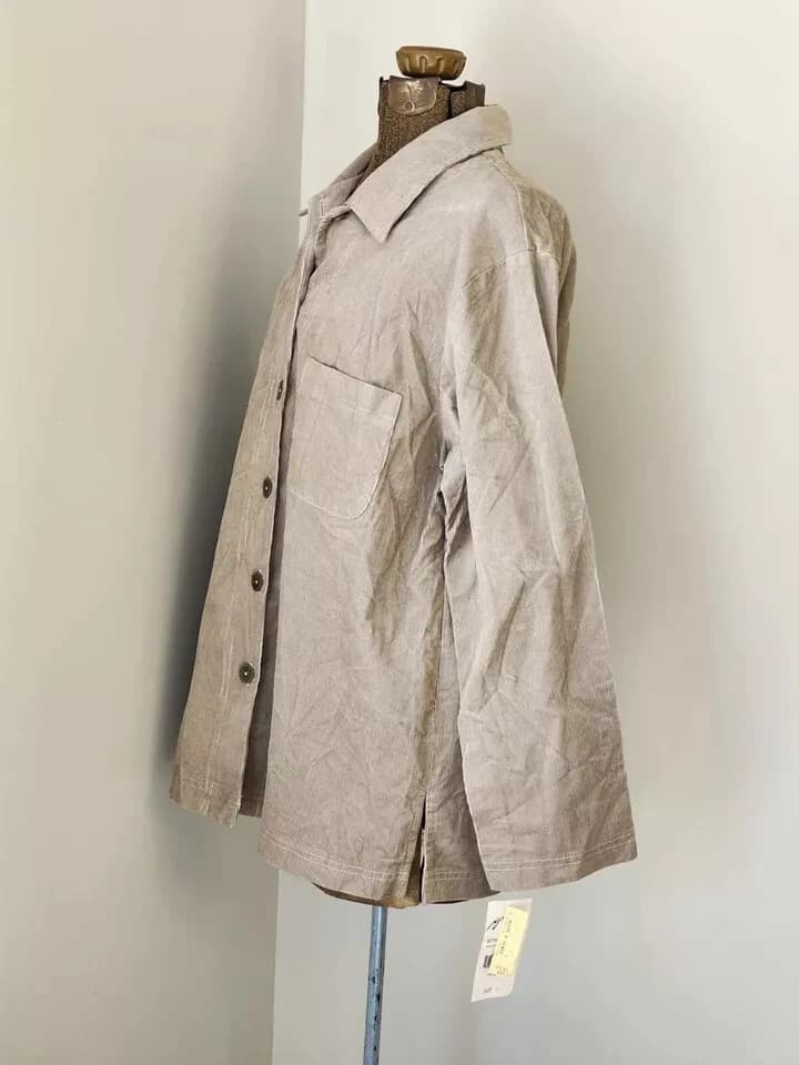 G.W Division Of Graff Corduroy Men Jacket Blazer Collared Front Pocket Large - Thumbnail 11