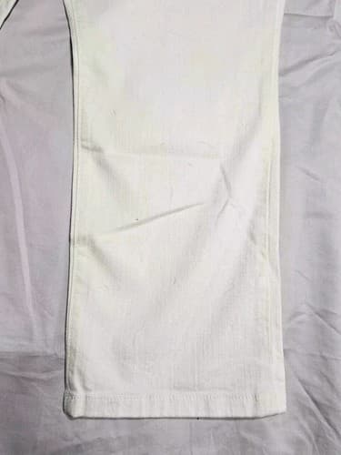 Vintage X America Women's White Denim Stretch Jeans Casual Wide Leg Size 14/32 - Thumbnail 9