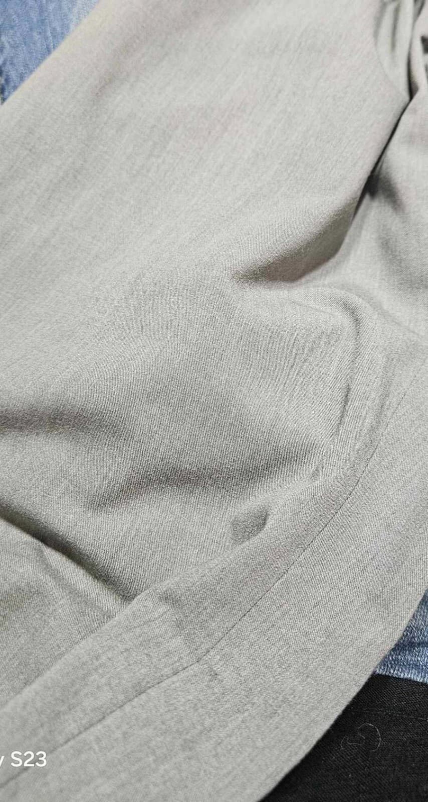 Apostrophe Petite Women's Gray Relaxed Fit Straight Wide Leg Pants slacks 8PT - Thumbnail 7