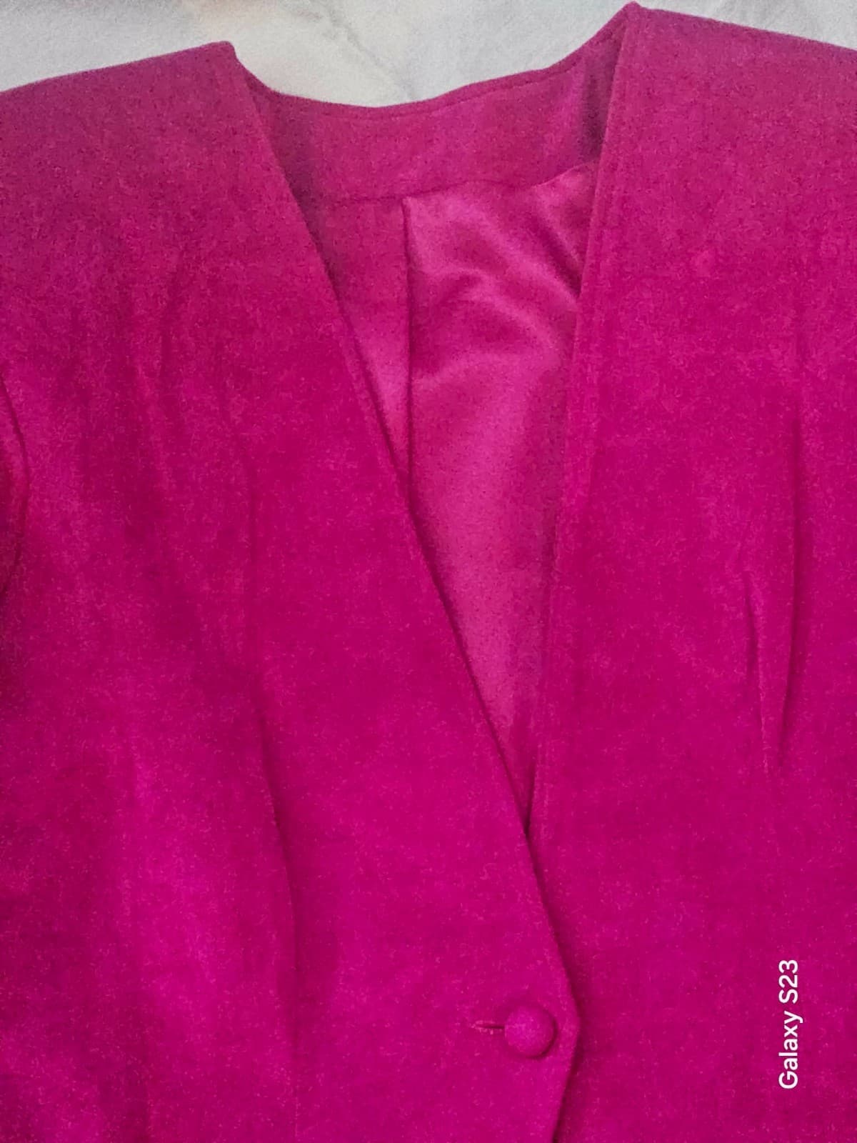 Women's homemade burgandy velvet 2 piece skirt suit size 2-4. - Thumbnail 10