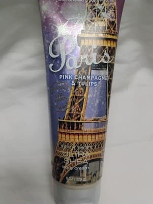 BATH & BODY WORKS PARIS PINK CHAMPAGNE TULIPS ULTRA SHEA CREAM Body LOTION 8 OZ - Thumbnail 2