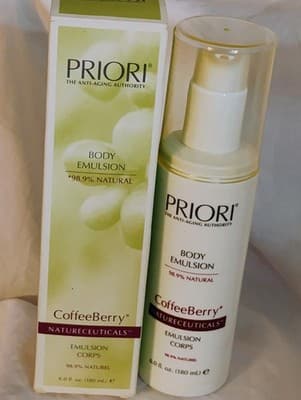 PRIORI the anti-aging authority BODY SHAPING COMPLEX CoffeeBerry 6.0 Fl Oz