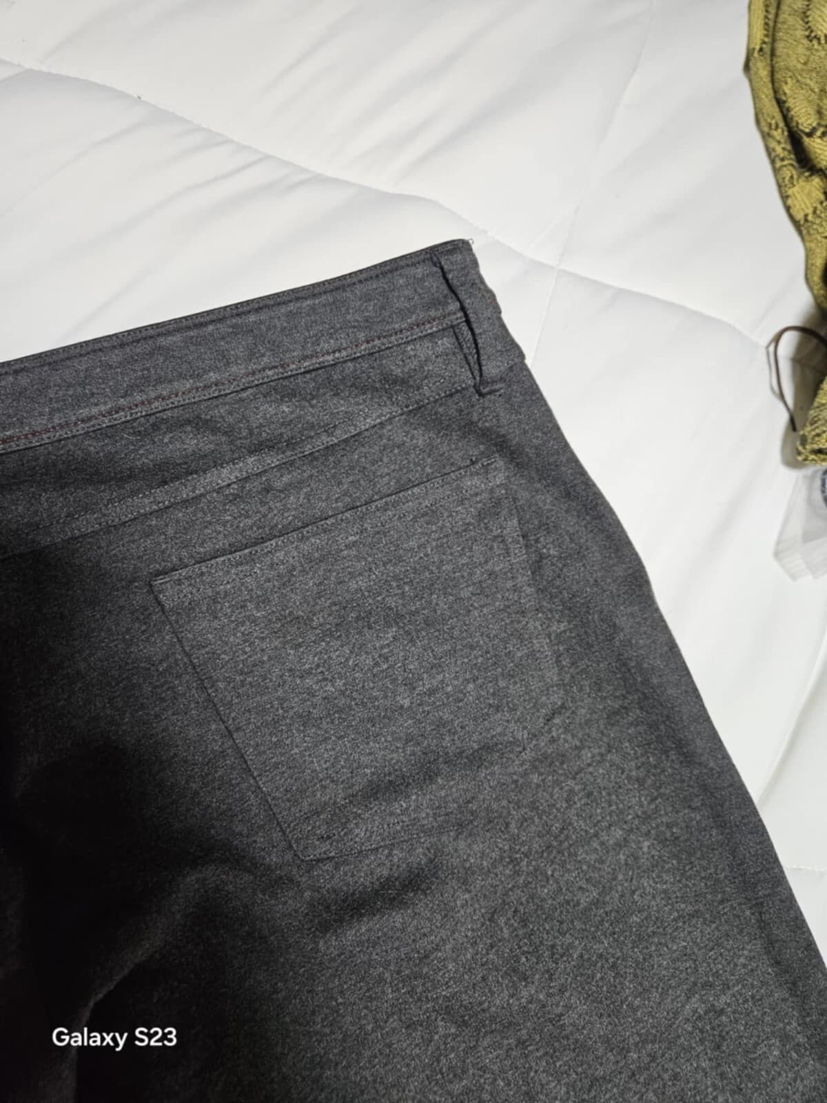 ED Love Women's Stretch Straight Legged High Rise Dress Pants Gray Jeans Size 14 - Thumbnail 5