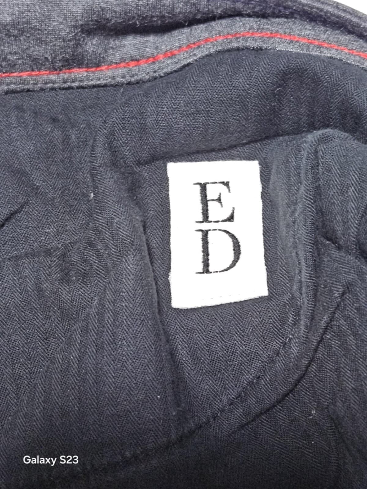 ED Love Women's Stretch Straight Legged High Rise Dress Pants Gray Jeans Size 14 - Thumbnail 6