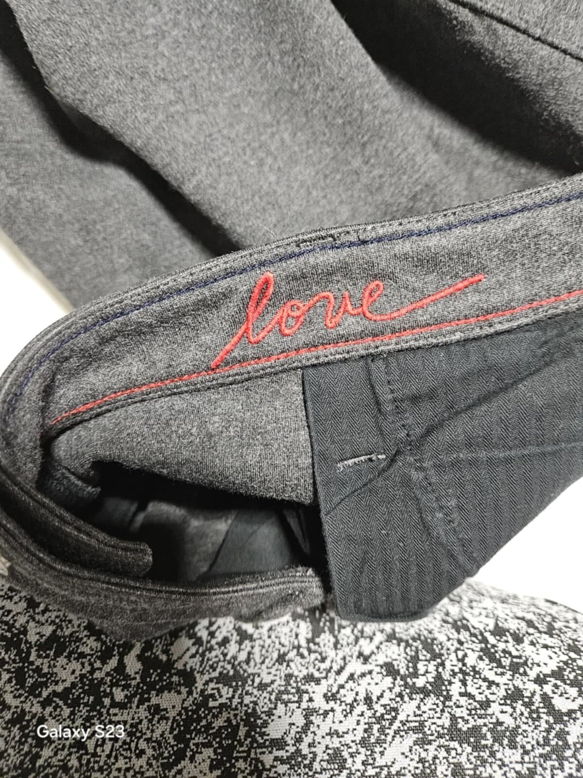 ED Love Women's Stretch Straight Legged High Rise Dress Pants Gray Jeans Size 14 - Thumbnail 7