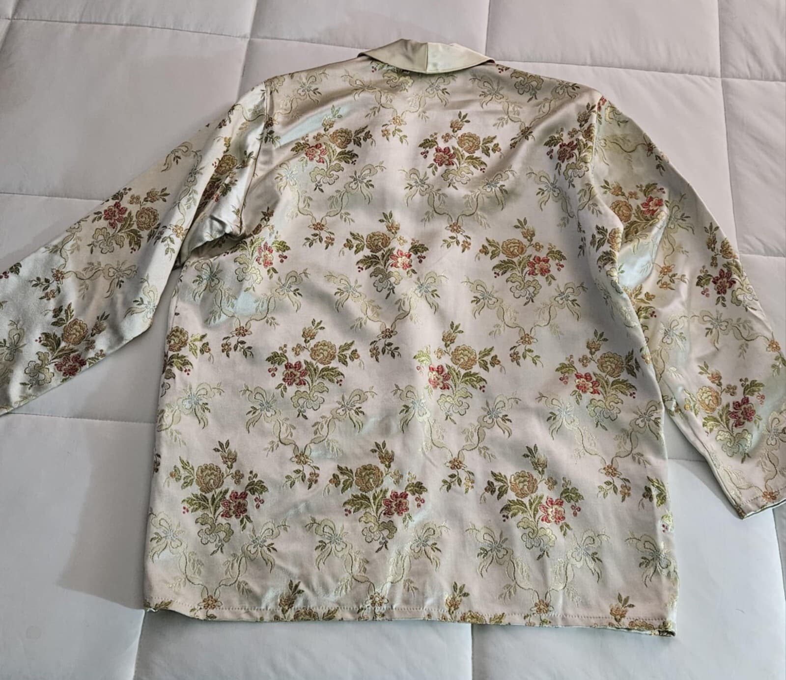 Hasting & Smith Women's Blazer White Floral Embroidered 22" X 21" X 28" Jacket - Thumbnail 2