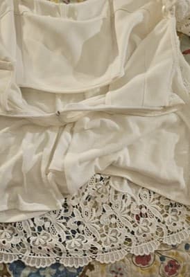 White House Black Market Shirt Womens White Lace Sleeveless Sz 2 - Thumbnail 5