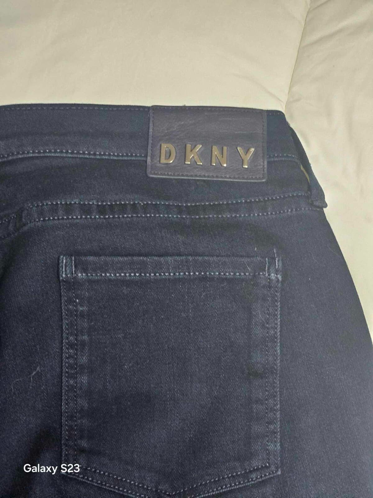 DKNY Women's Jeans Denim High Rise Straight Leg Stretch Blue Jeans Size 30 - Thumbnail 3