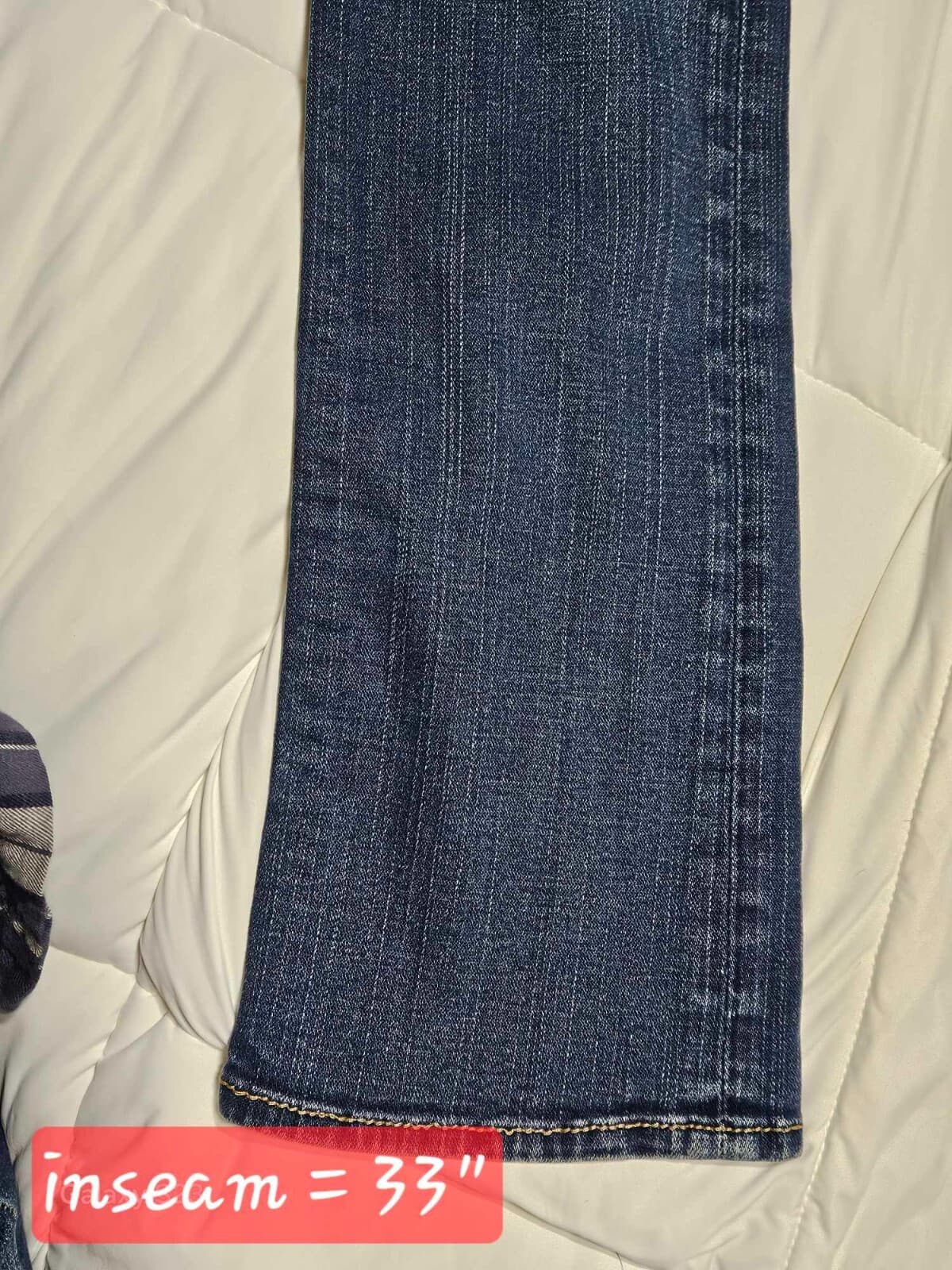 TRUE RELIGION Brand Women's Jeans Denim Med Wash Blue Straight Leg Pants Size 28 - Thumbnail 4