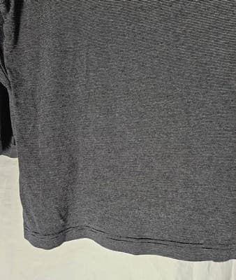 Talbots Petites Women's Large Long Sleeve Black Stripe Round Neck Shirt - Thumbnail 4