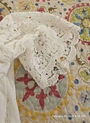 White House Black Market Shirt Womens White Lace Sleeveless Sz 2 - Thumbnail 6