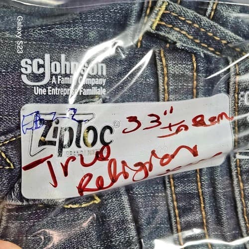 TRUE RELIGION Brand Women's Jeans Denim Med Wash Blue Straight Leg Pants Size 28 - Thumbnail 9