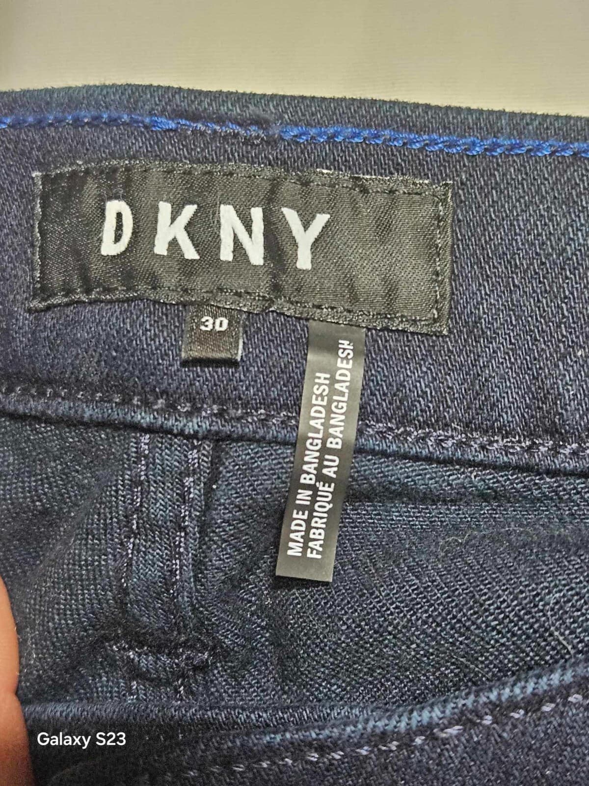 DKNY Women's Jeans Denim High Rise Straight Leg Stretch Blue Jeans Size 30 - Thumbnail 6
