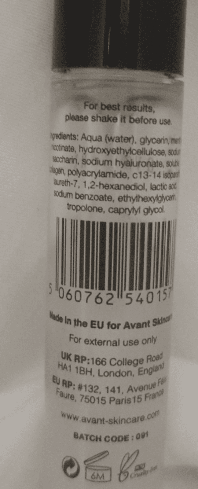 AVANT Hyaluronic Acid Replenishing Lip Serum .29oz/8.5ML No BOX RET$122 - Thumbnail 2