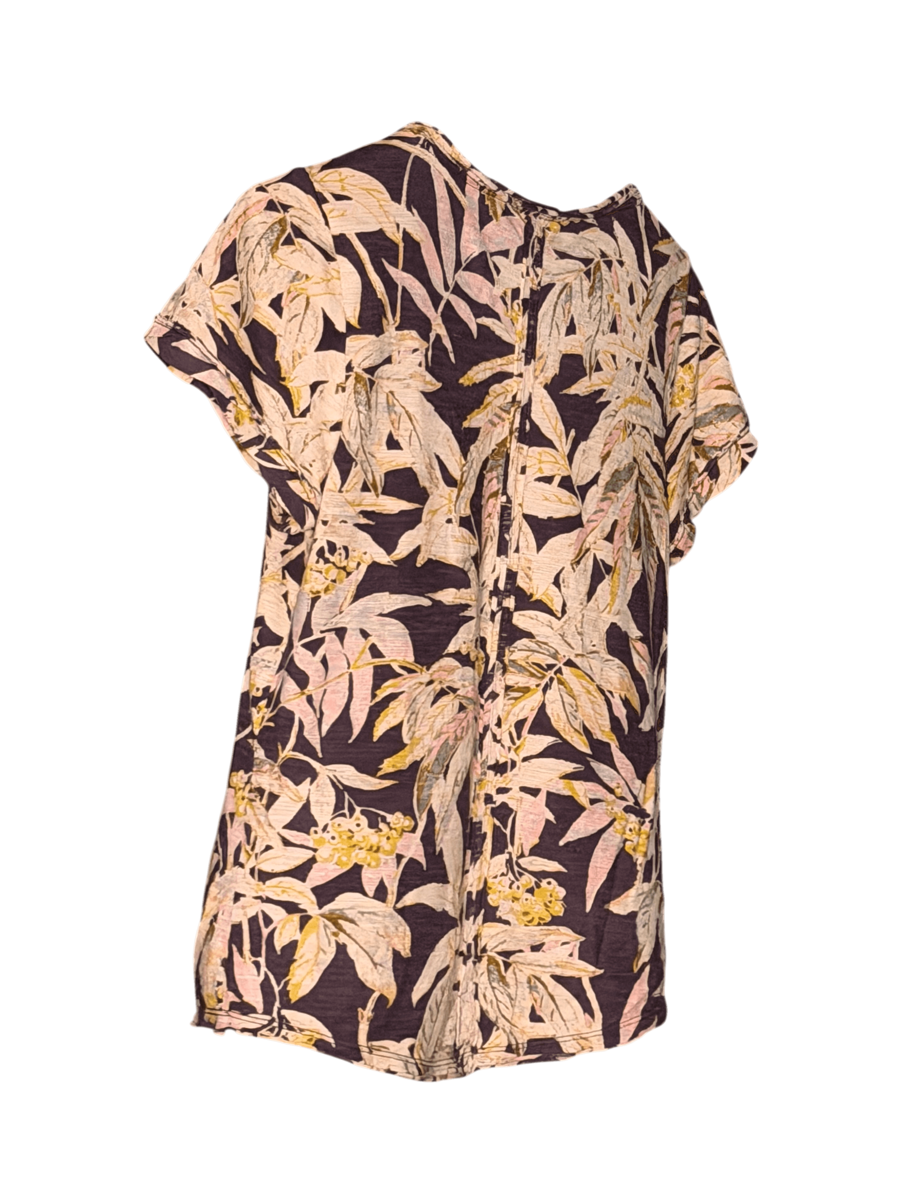 Pilcro Floral Print V-Neck Top XS - Thumbnail 3