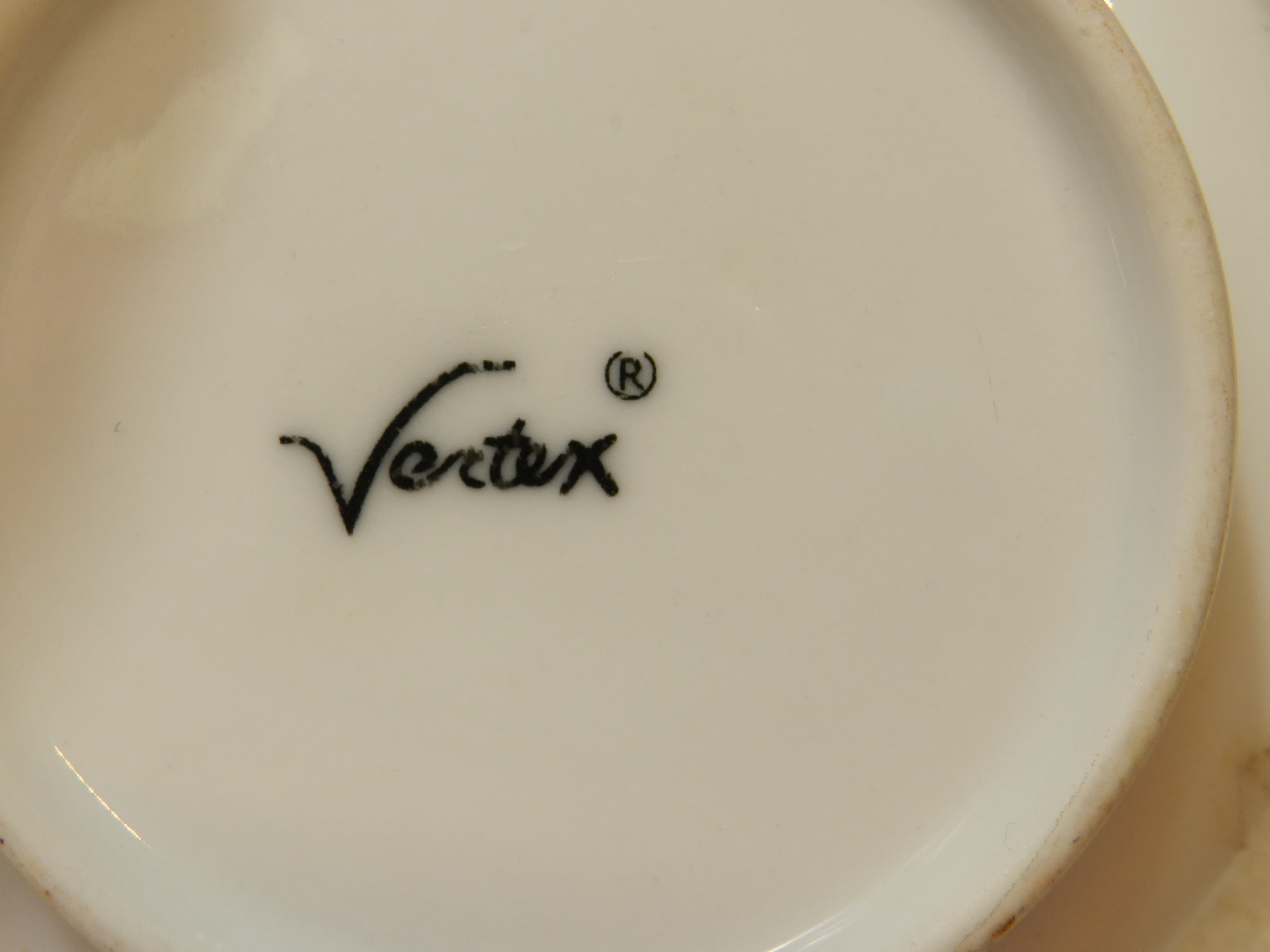 6 VTG Artdinox Vertex Stainless & Porcelain Covered Individual Butter Dishes O64 - Thumbnail 5