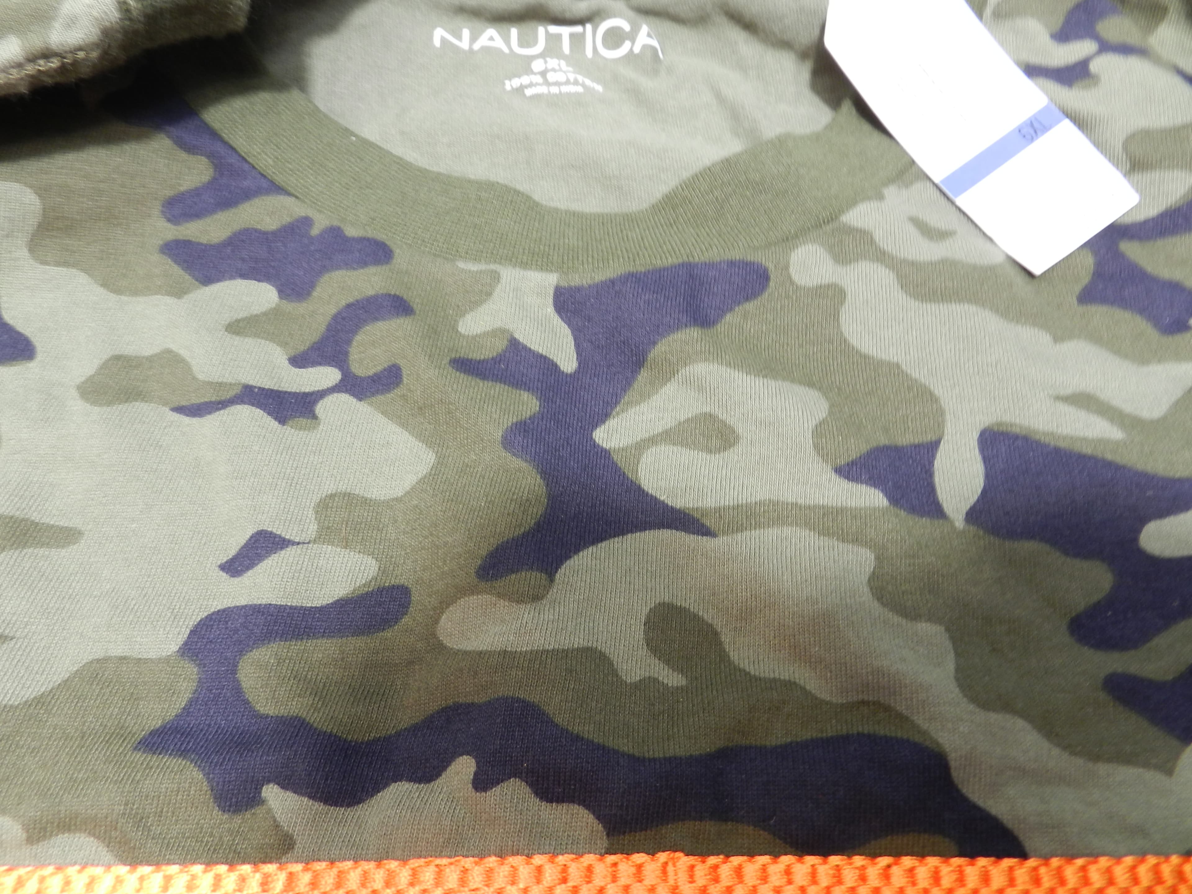 New Mens Nautica Foresting Camo SS Tee T Shirt Size 6XL Embroidery Logo (O66J) - Thumbnail 14
