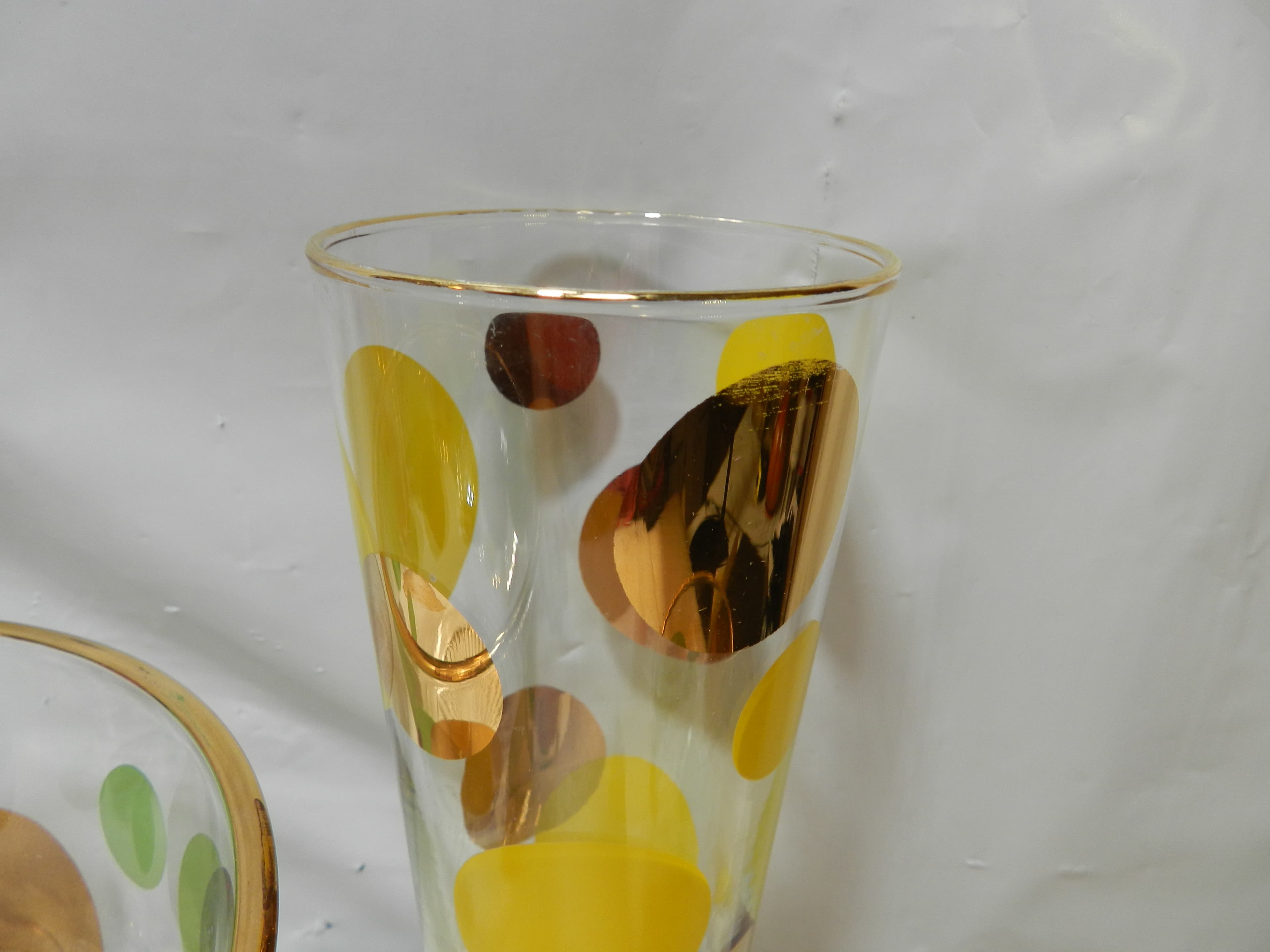 VTG MCM 6 Russell Wright Glasses & Ice Bucket Set Bartlett Collins Tumblers O69J - Thumbnail 5