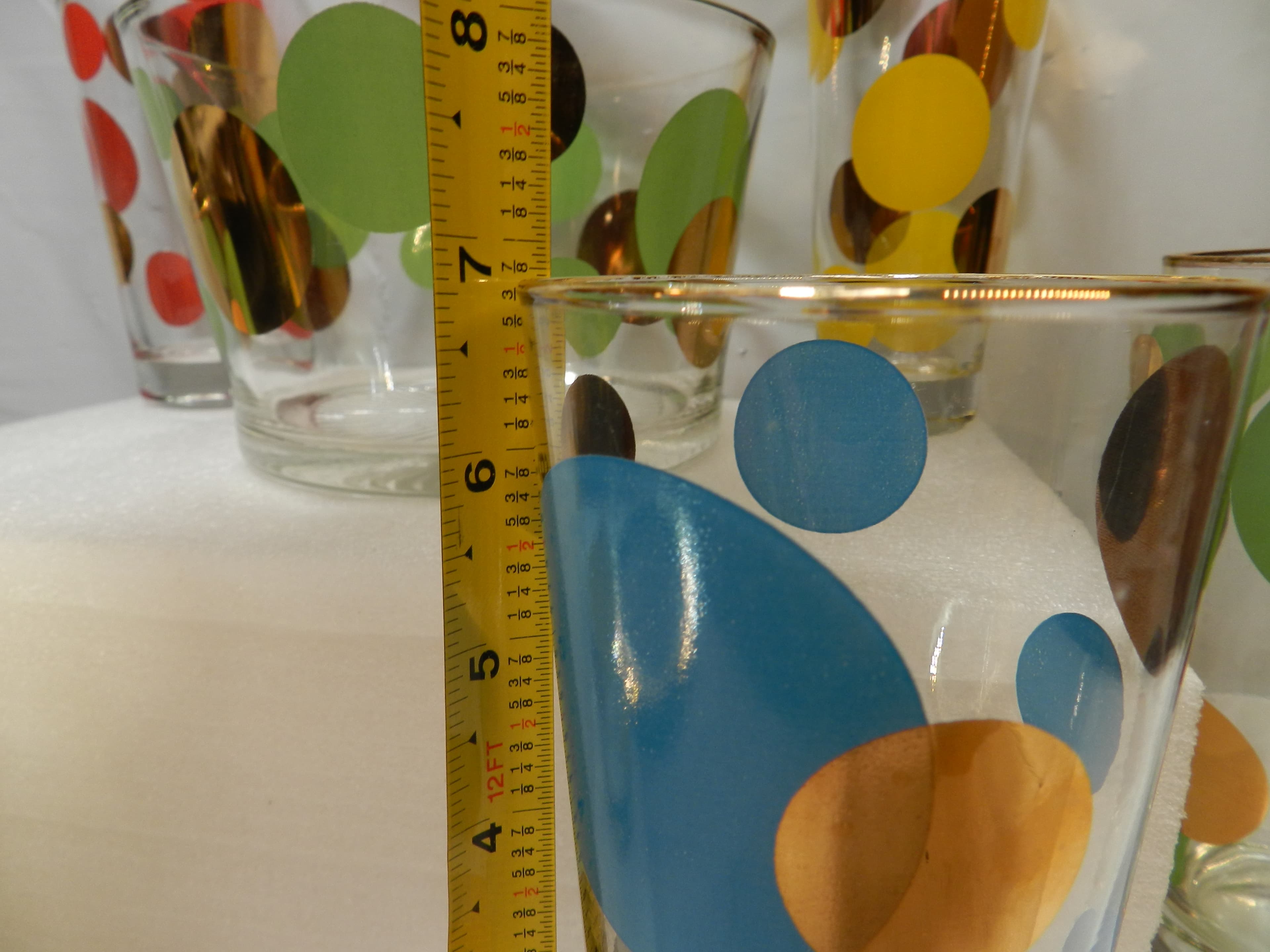 VTG MCM 6 Russell Wright Glasses & Ice Bucket Set Bartlett Collins Tumblers O69J - Thumbnail 8