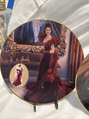 Gone with the Wind Collector's Plate Set Of 3- Numbered - Thumbnail 4