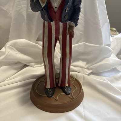 VINTAGE 1982 Tom Clark "Uncle Sam" Figurine #45 - Cairn Studio - 14" Tall - Thumbnail 3