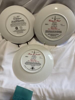 Gone with the Wind Collector's Plate Set Of 3- Numbered - Thumbnail 5