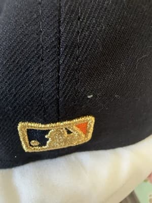 Houston Astros 7 3/8 New Era Hat Cap 2017 World Series Champions Gold Patch NWOT - Thumbnail 6