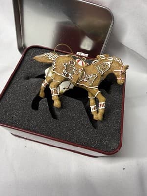 Trail of Painted Ponies Gingerbread Pony Christmas Ornament 12419 w/ Tin 2007 - Thumbnail 2