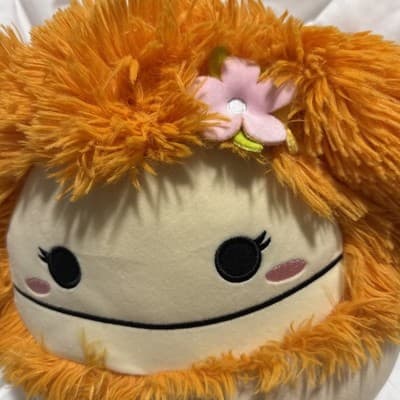 Squishmallows Shasta Peach Bigfoot 12" Tropical Flower Plush NWT Rare - Thumbnail 2