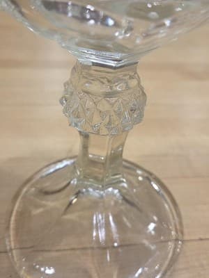 Vintage Indiana Glass Diamond Point Clear Apothecary Jar Tall Candy Dish 15.5 - Thumbnail 3