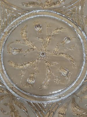 Vintage Anchor Hocking Savannah Rose Glass Platter 11 inch - Thumbnail 3