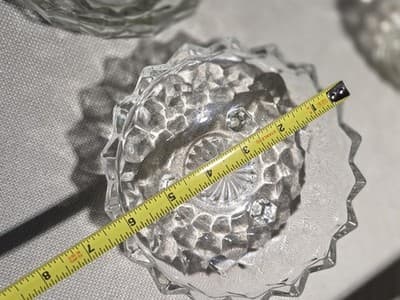 Vintage Fostoria American Clear Glass 4 Pc Lot Compote Bowl Cup 3 Toe Dish - Thumbnail 6