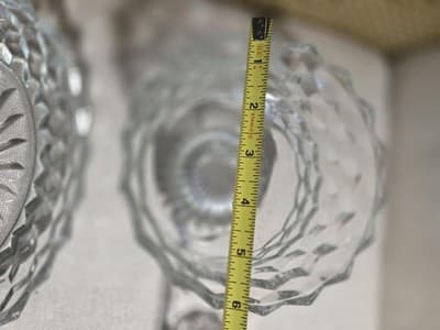 Vintage Fostoria American Clear Glass 4 Pc Lot Compote Bowl Cup 3 Toe Dish - Thumbnail 9
