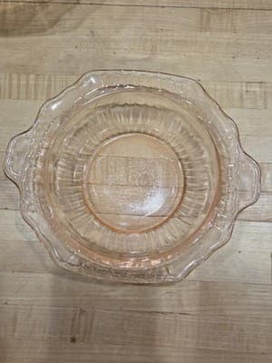 Vintage Hocking Mayfair Open Rose Pink Depression Glass Bowls Set of 2 - Thumbnail 4