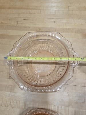 Vintage Hocking Mayfair Open Rose Pink Depression Glass Bowls Set of 2 - Thumbnail 5