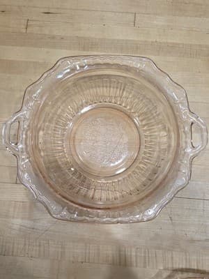 Vintage Hocking Mayfair Open Rose Pink Depression Glass Bowls Set of 2 - Thumbnail 3